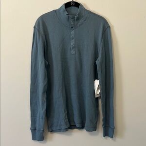 Men's Blue Henley Shirt